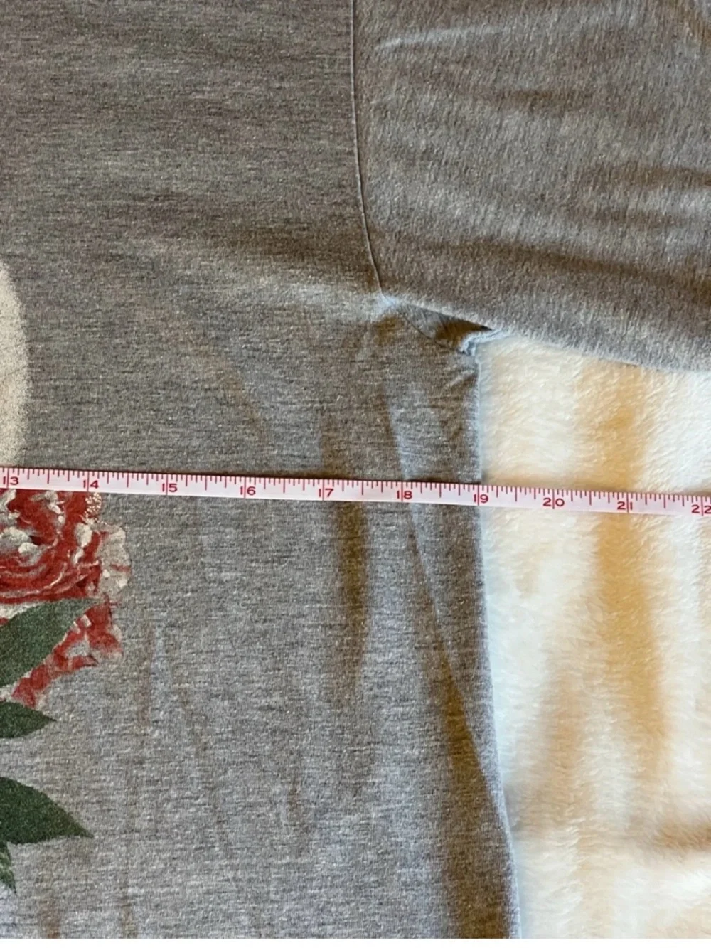 Black Matter Gray Cat Graphic Tee with Blue-Eyed Cat and Red Floral Print